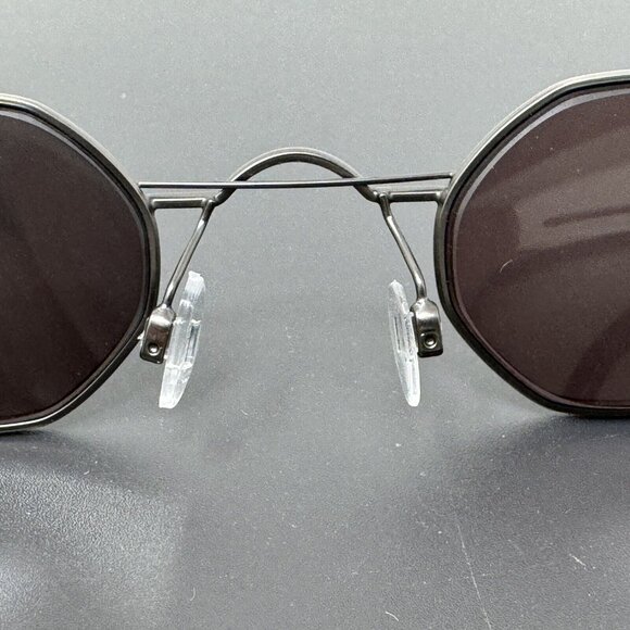 Jonathan Cate Eyeglasses Frames Mayaman 39 [] 28 Gray W Black Stripes Geometric - Picture 14 of 16